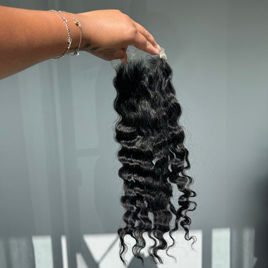 Loose wave lace closure